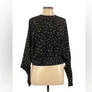 Redemption 100% silk blouse size12 black/special occasion